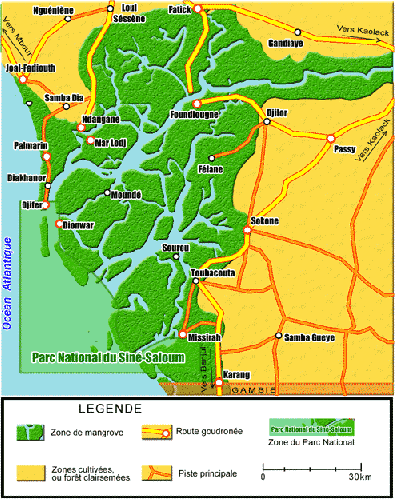 carte Siné-Saloum
